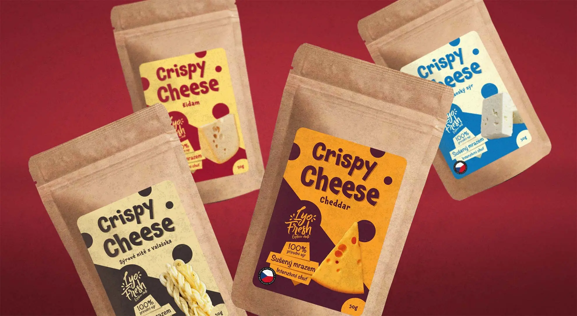 Cripsy cheese etikety